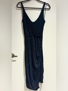 Calvin Klein Black Sparkle Maxi Dress